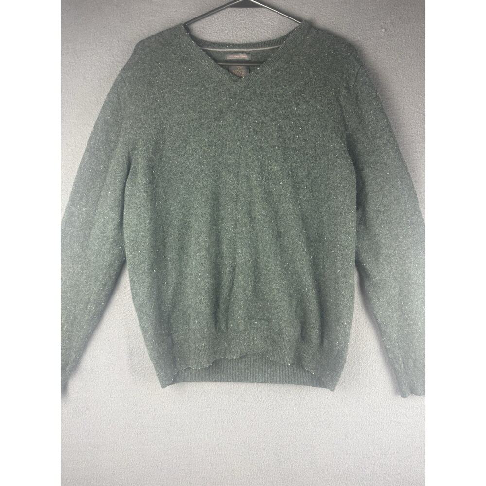 Monte Rosso Men's 100% Italian Cashmere Green Sweater Size Large